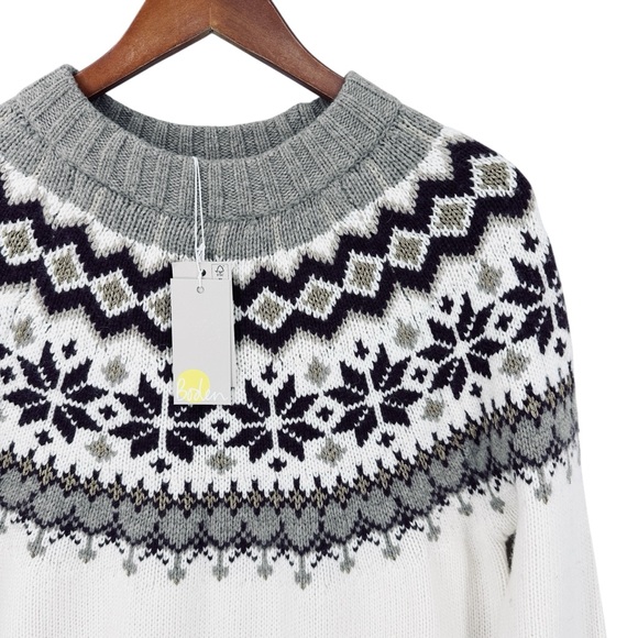 New BODEN Sweater Fair Isle Wool Blend - Picture 3 of 8